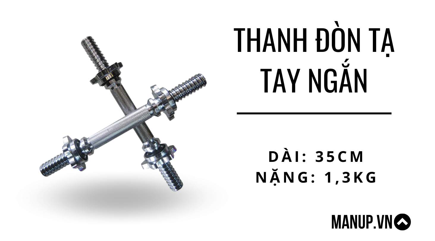 Thanh đòn tạ tay ngắn