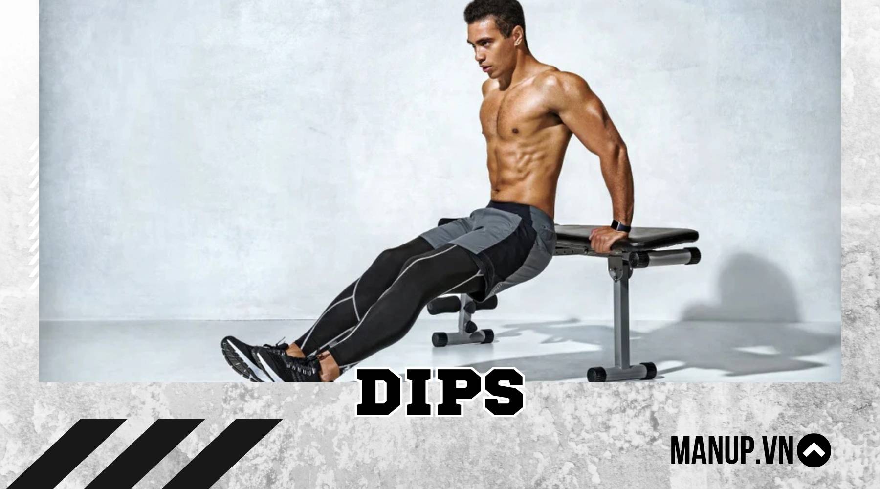 Bài tập chống đẩy trên xà kép