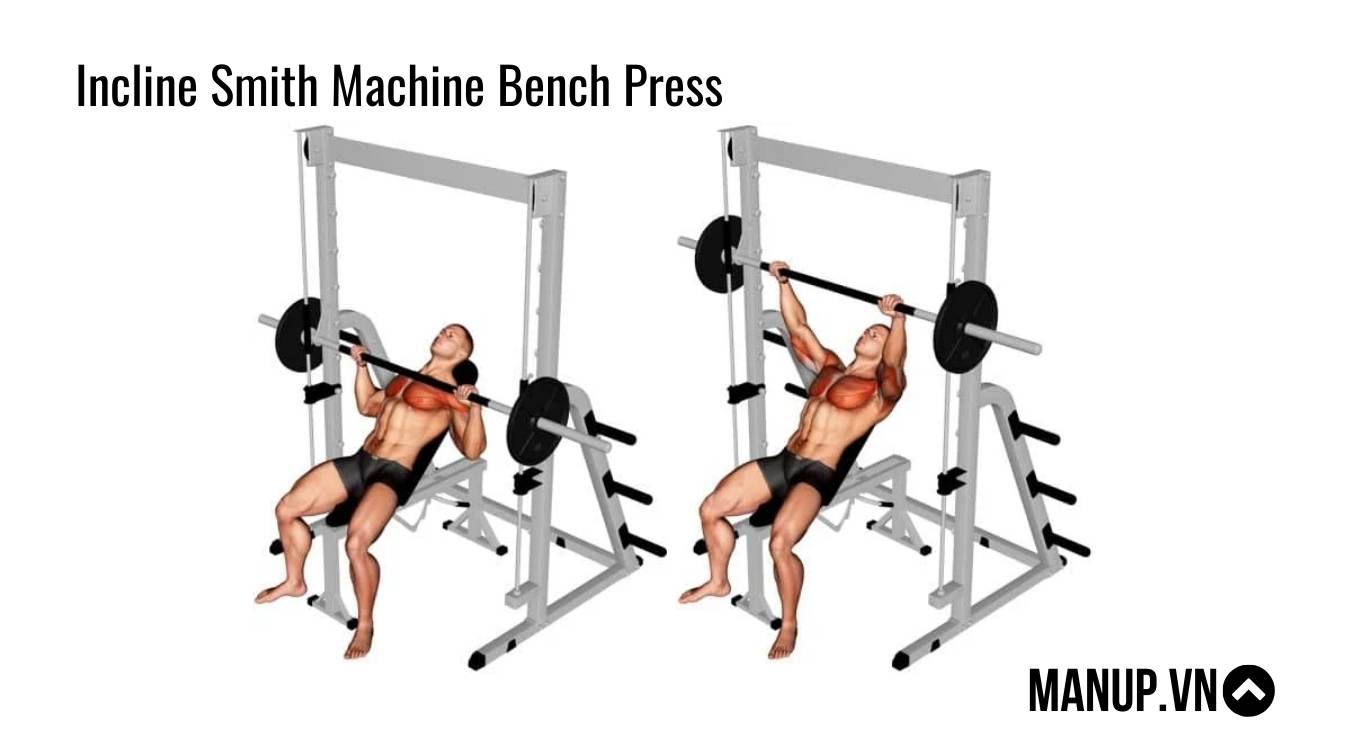 Incline Smith Machine Bench Press