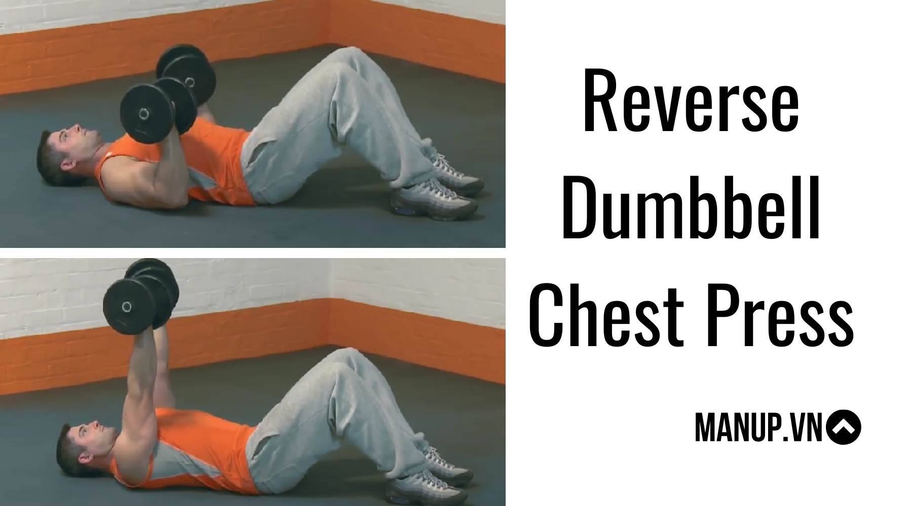 Tập ngực với tạ đơn không cần ghế