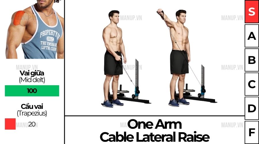 One Arm Cable Lateral Raise