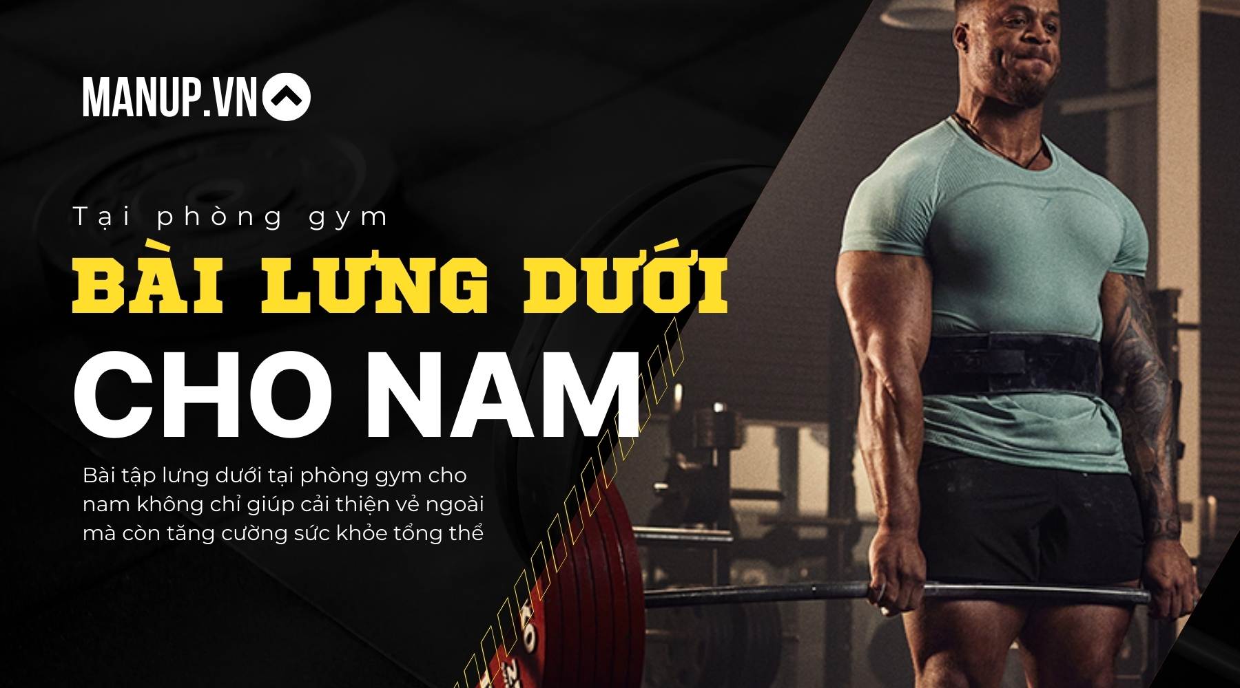 Bài tập lưng dưới tại phòng gym cho nam