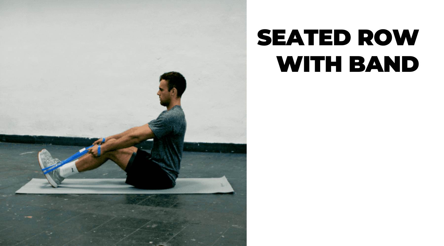 Bài tập xô lưng với dây đàn hồi