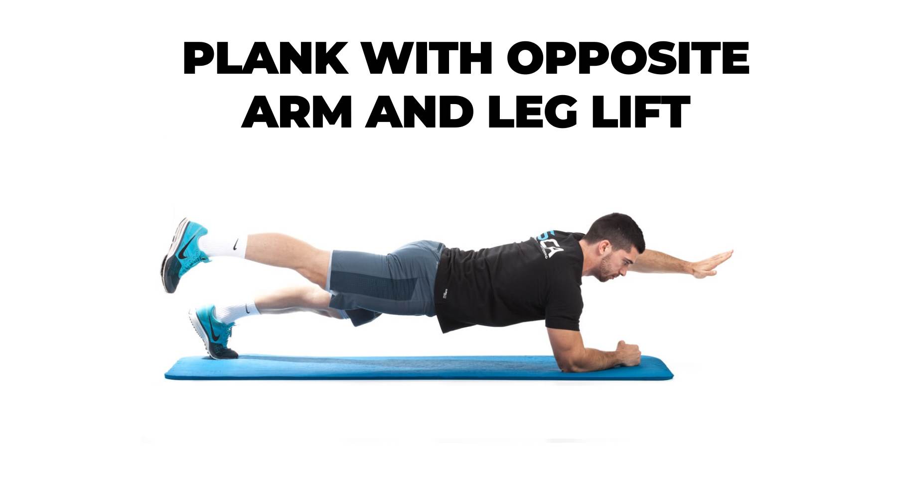 Plank 1 tay, 1 chân cho nam giới