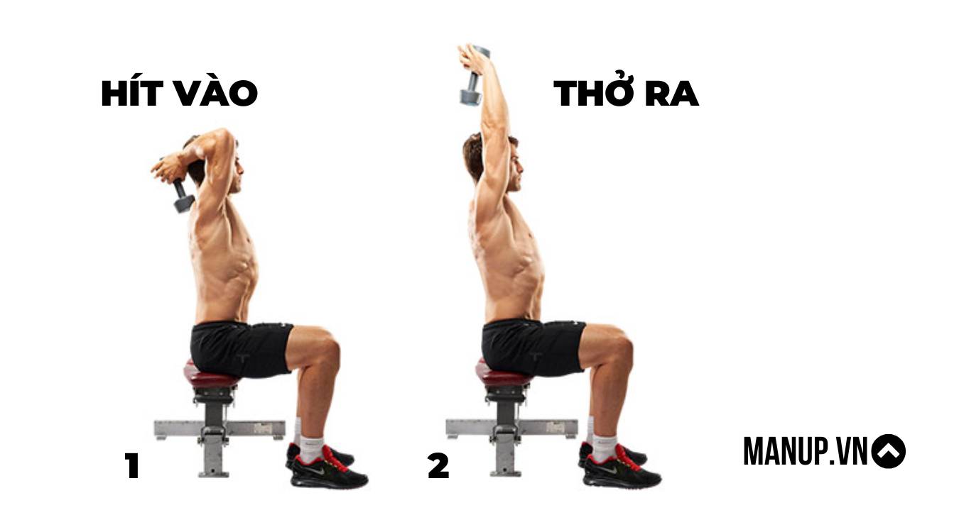 Cách hít thở khi tập tạ đơn