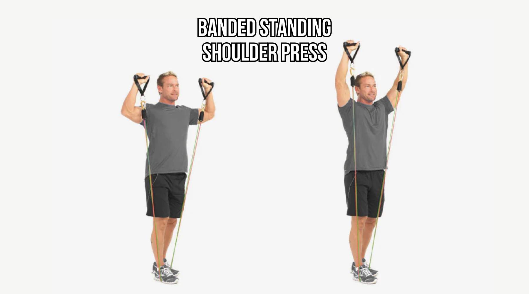 Banded Standing Shoulder Press