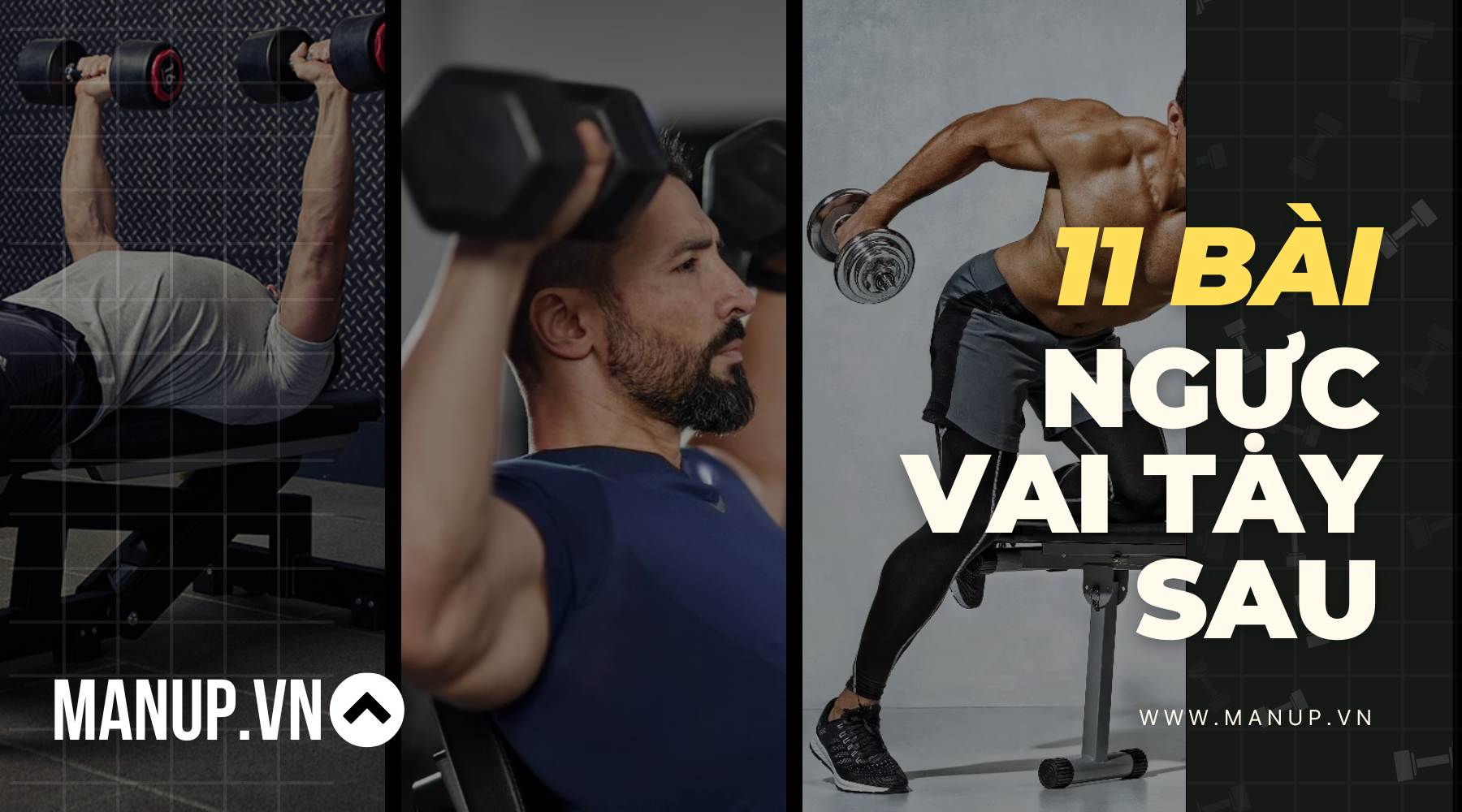 Tập ngực vai tay sau với tạ đơn