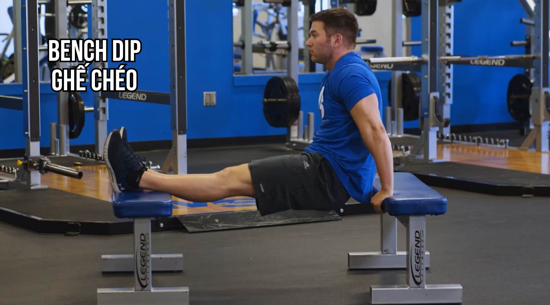 Bench Dip ghế chéo