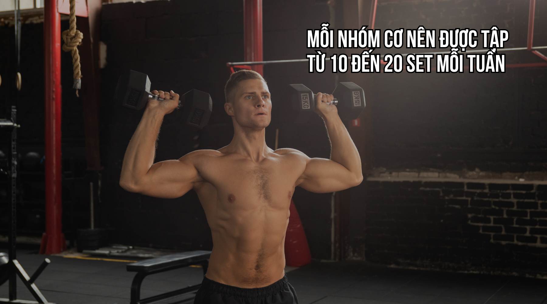 1 nhóm cơ nên tập bao nhiêu set 1 tuần