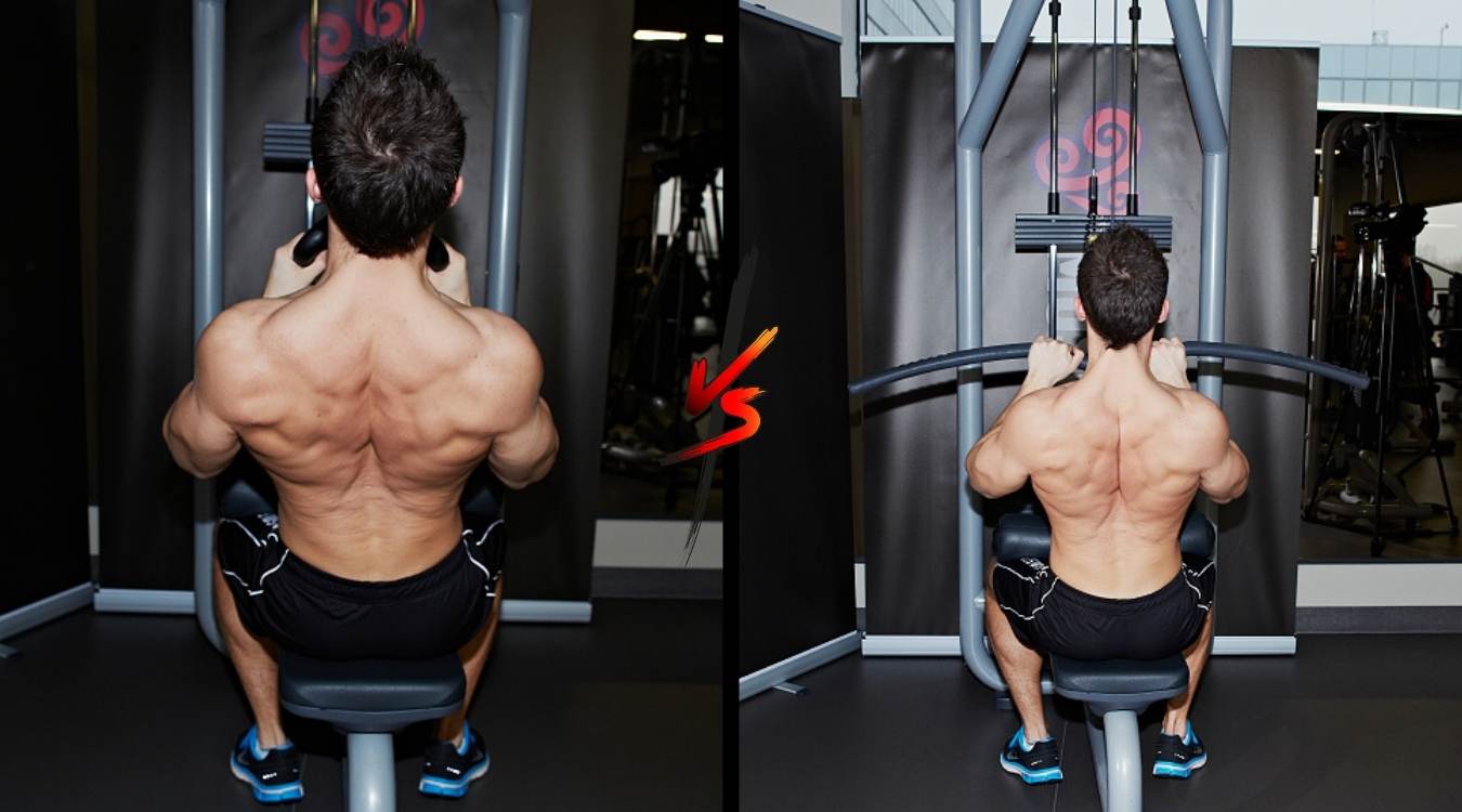 V-Bar Pull Down và Close-Grip Lat Pull Down