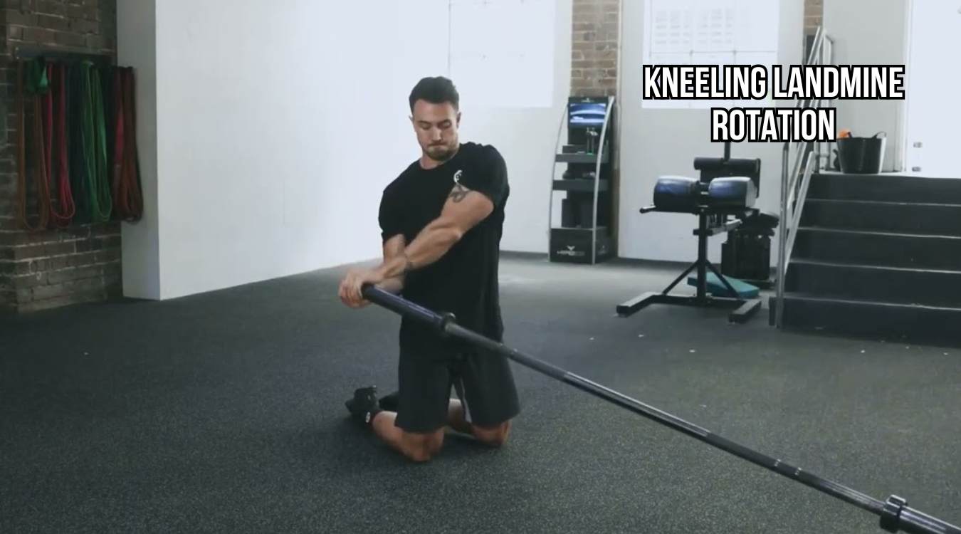 Kneeling Landmine Rotation