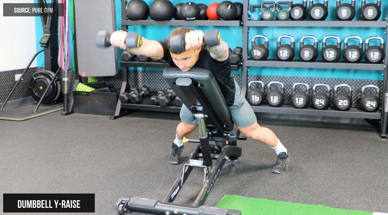 Dumbbell Y-Raise