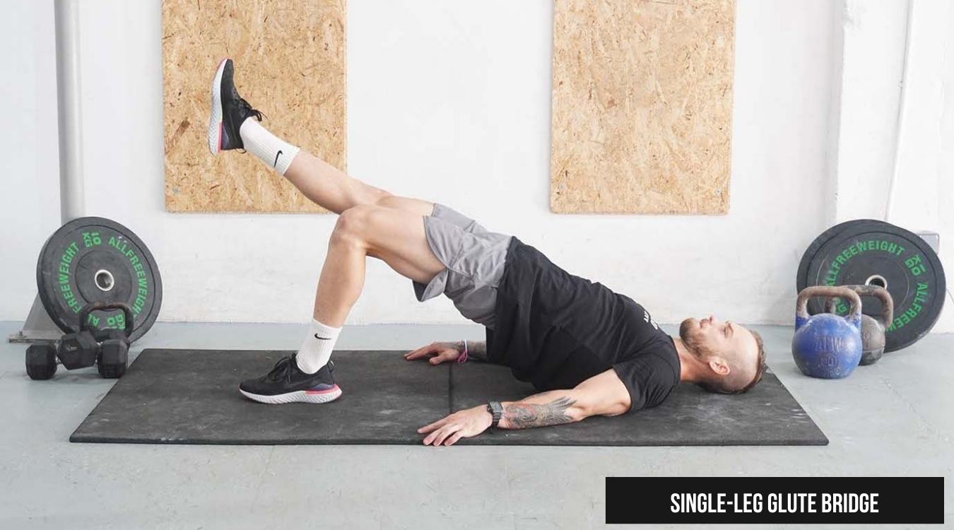 Glute Bridge một chân (Single-Leg Glute Bridge)