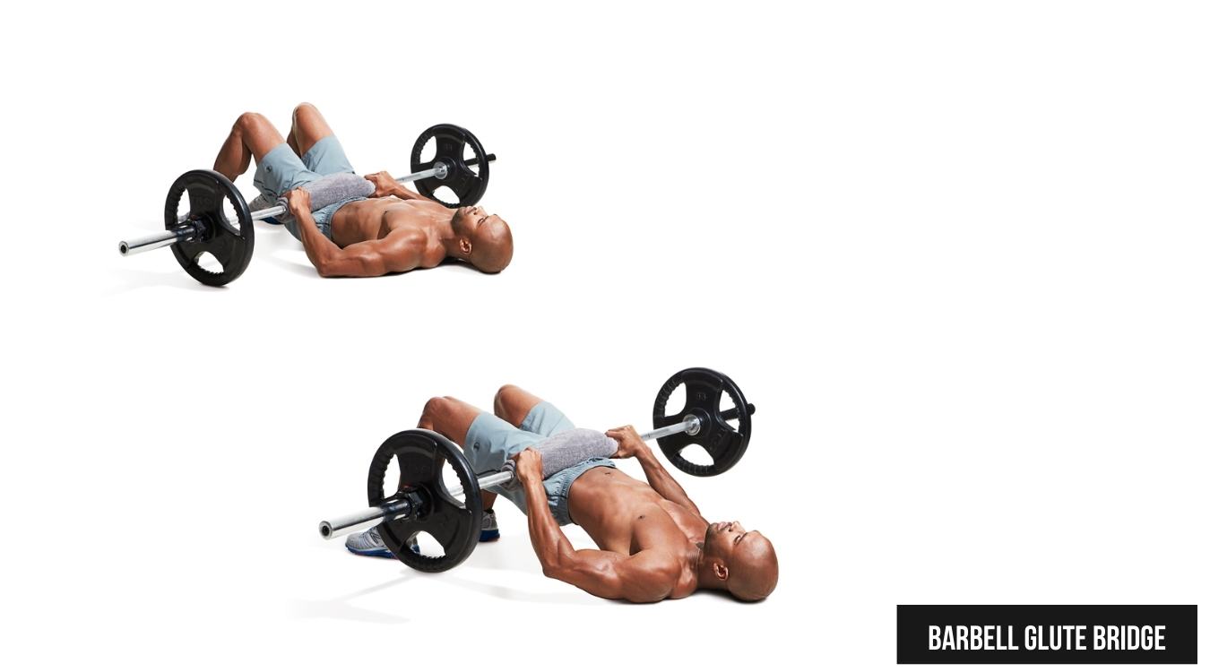 Glute Bridge với tạ đòn (Barbell Glute Bridge)