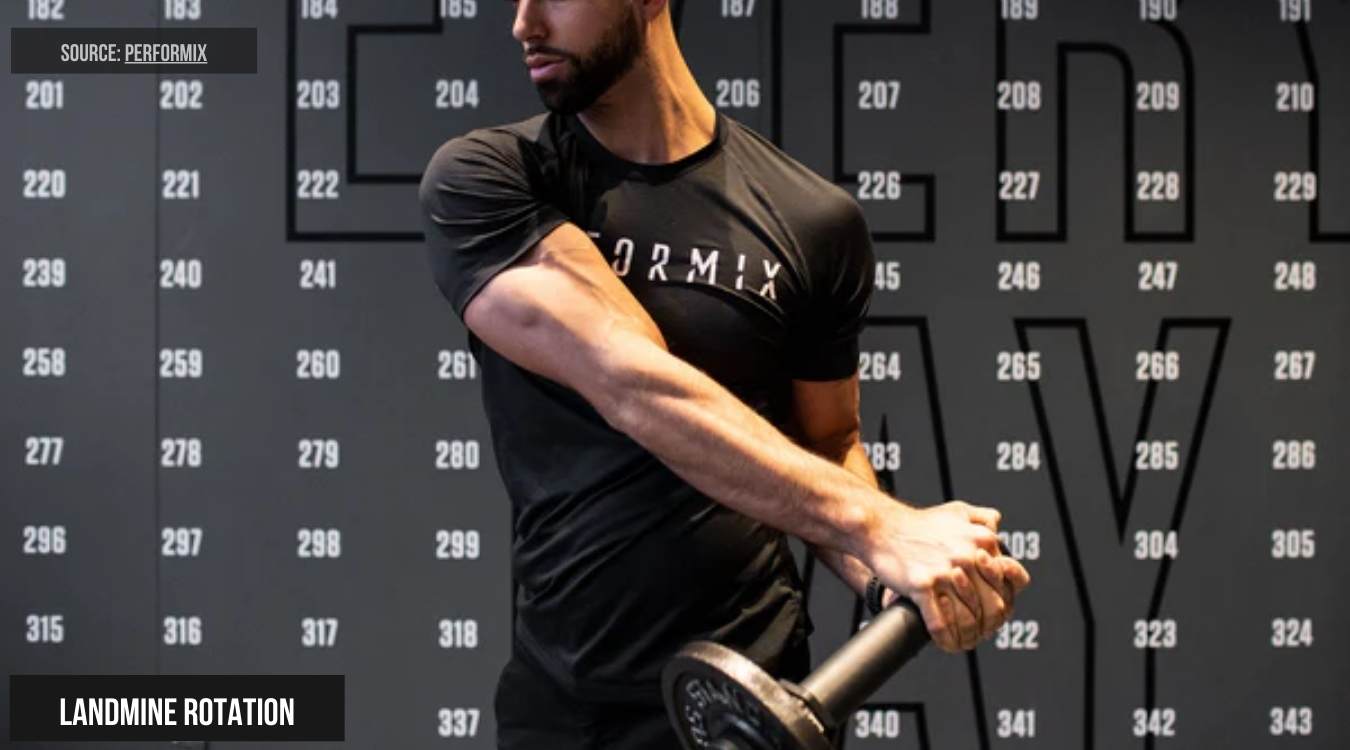 Landmine Rotation - Bài tập chuyên sâu tại phòng gym