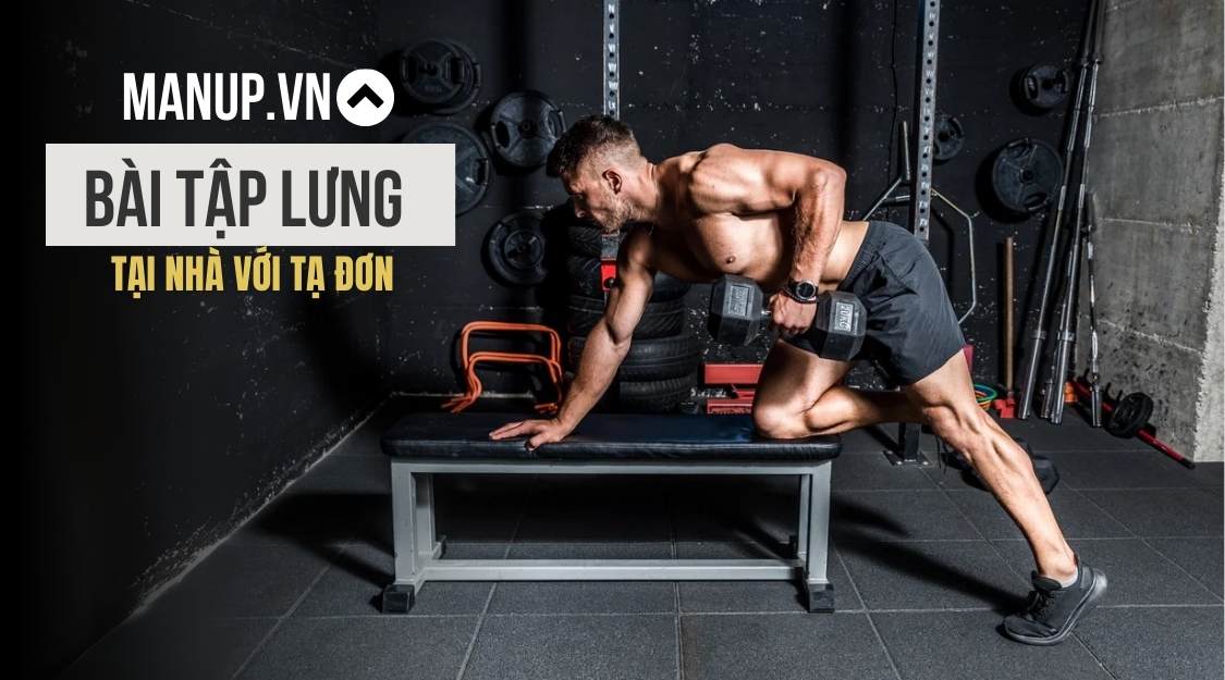 Các bài tập lưng tại nhà với tạ đơn