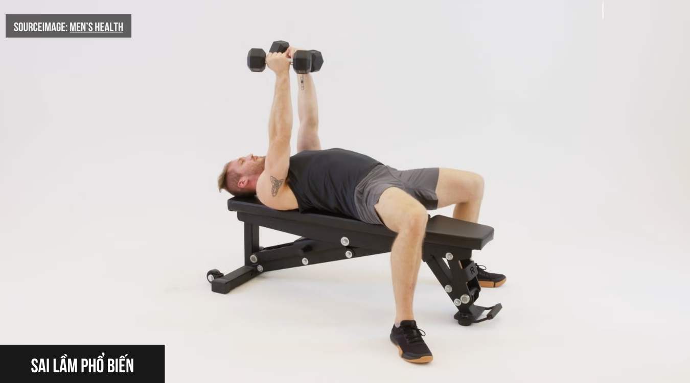 Những sai lầm phổ biến khi tập Dumbbell Fly và cách khắc phục