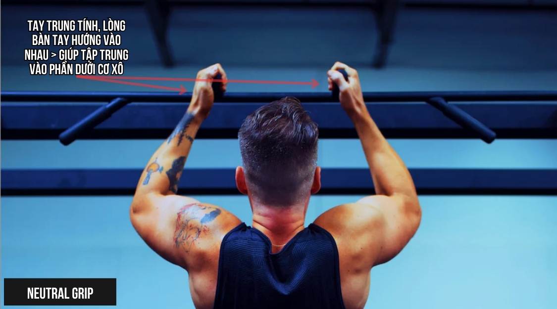 Cách nắm tay tối ưu cho cơ xô