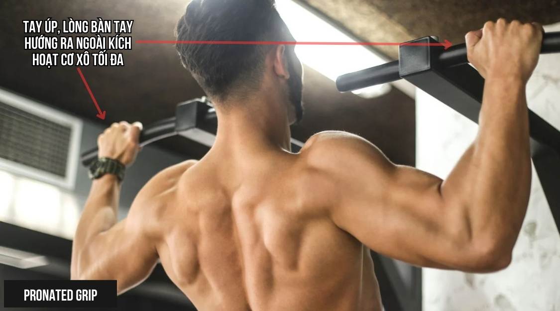 Cách nắm tay tối ưu cho cơ xô