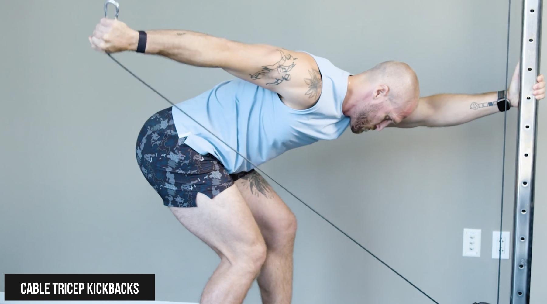 Cable Tricep Kickbacks