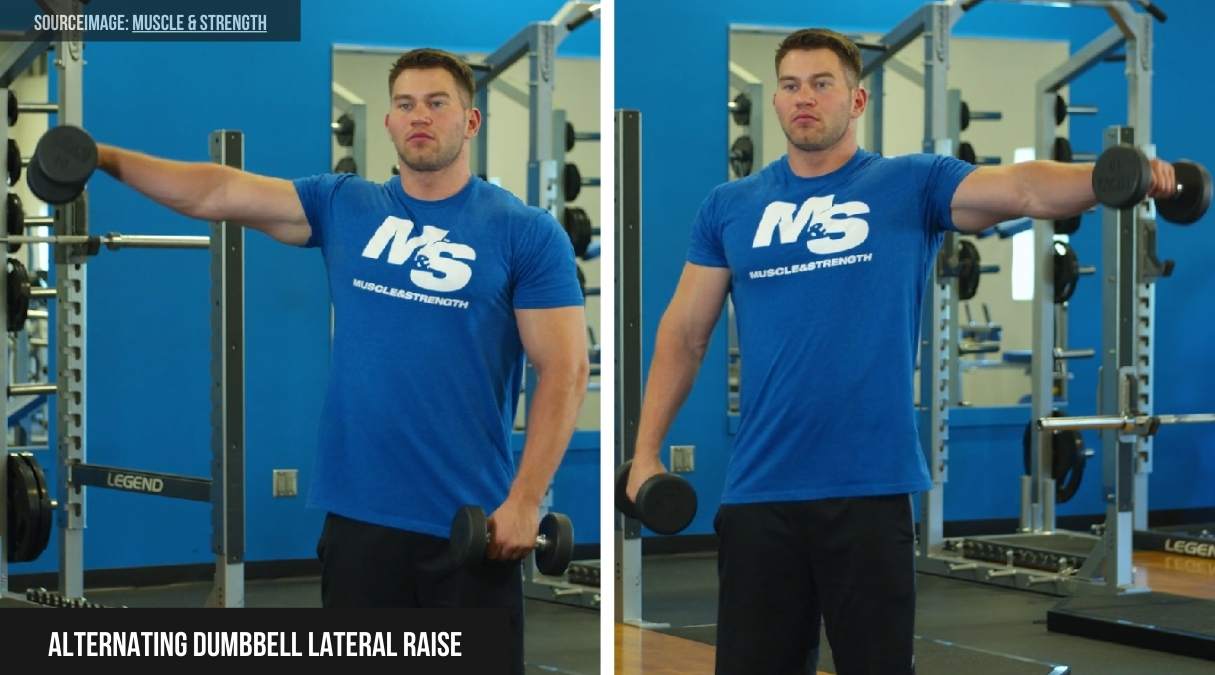 Alternating Dumbbell Lateral Raise