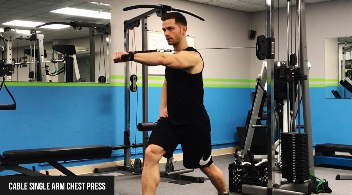 Cable Single Arm Chest Press