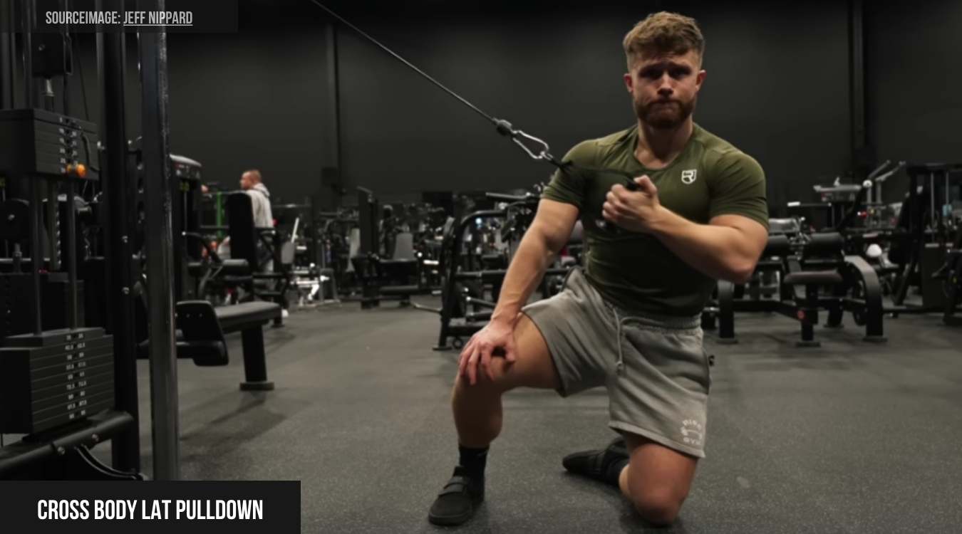 Cross Body Lat Pulldown