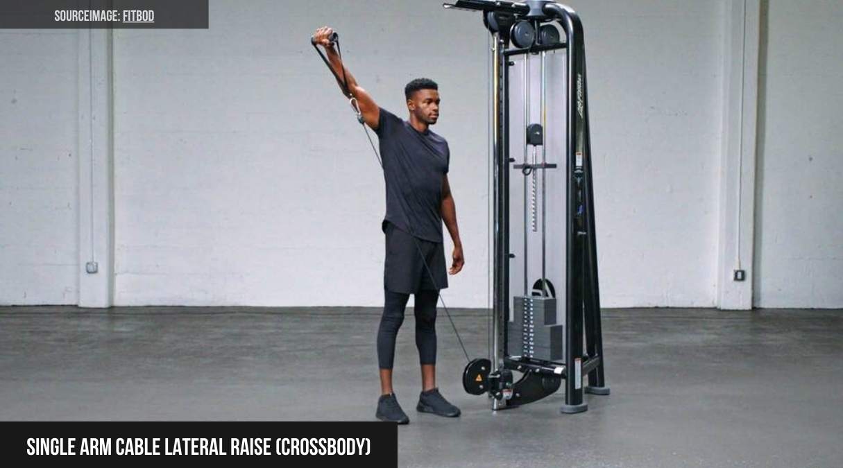 Single Arm Cable Lateral Raise (Crossbody)