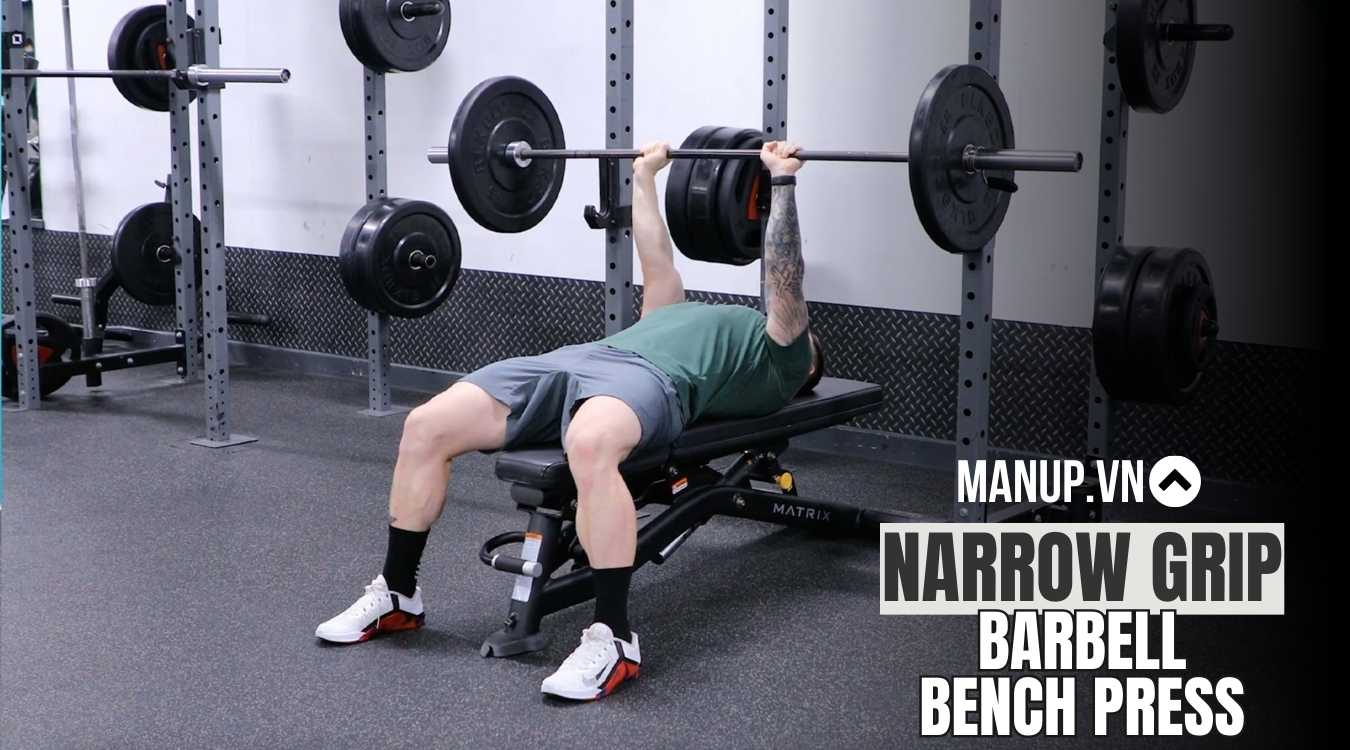 Narrow Grip Barbell Bench Press