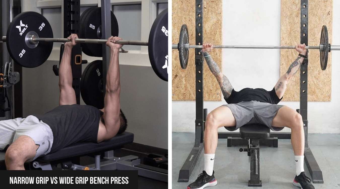So sánh Narrow Grip và Wide Grip Bench Press