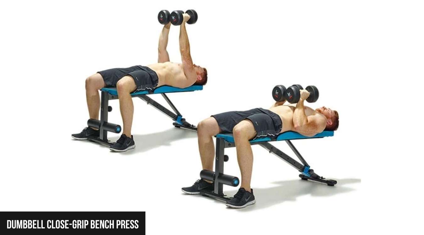 Dumbbell Close-Grip Bench Press