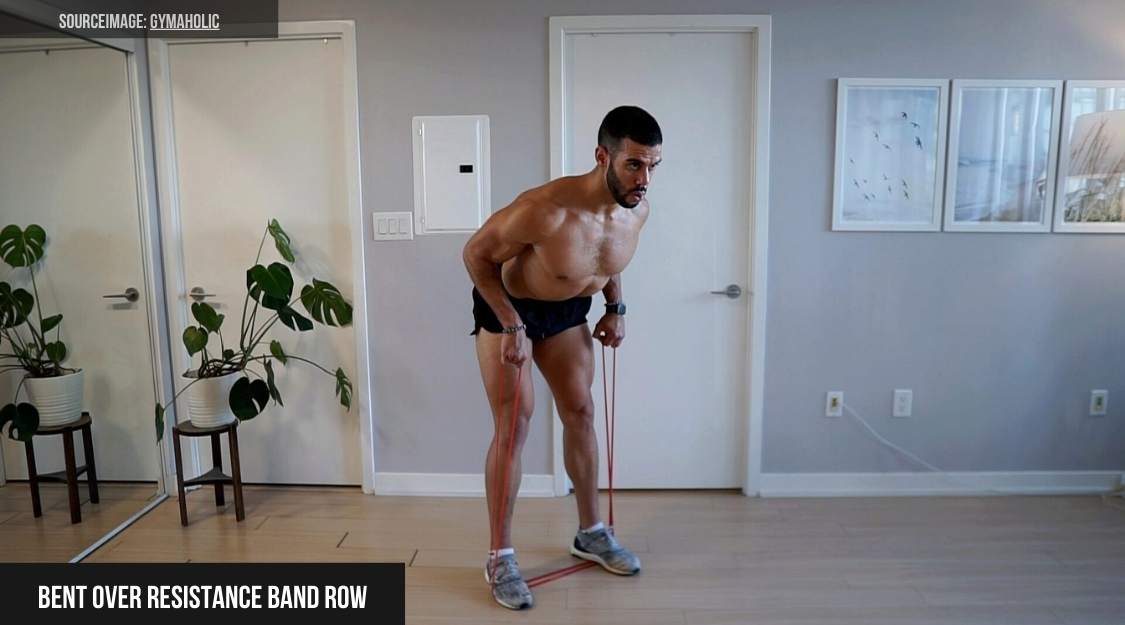 Bent Over Resistance Band Row