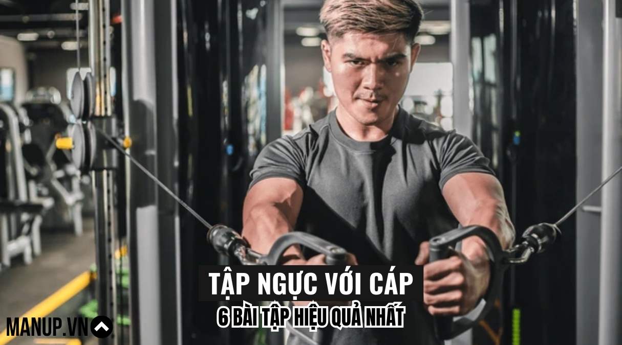 tập ngực với cáp