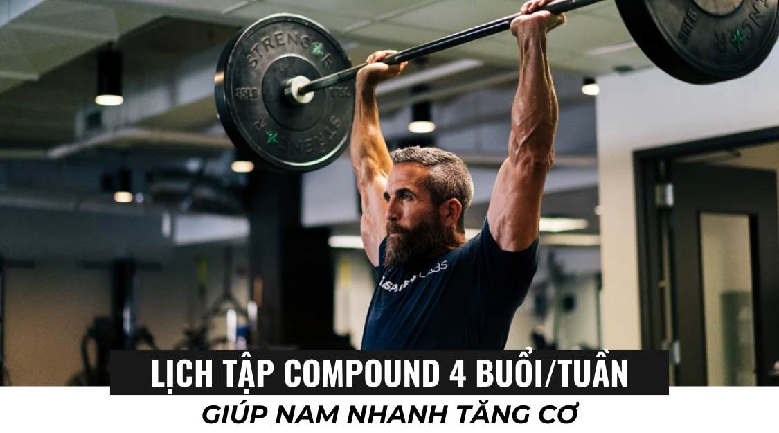 Lịch Tập Compound 4 Buổi/Tuần Giúp Nam Nhanh Tăng Cơ