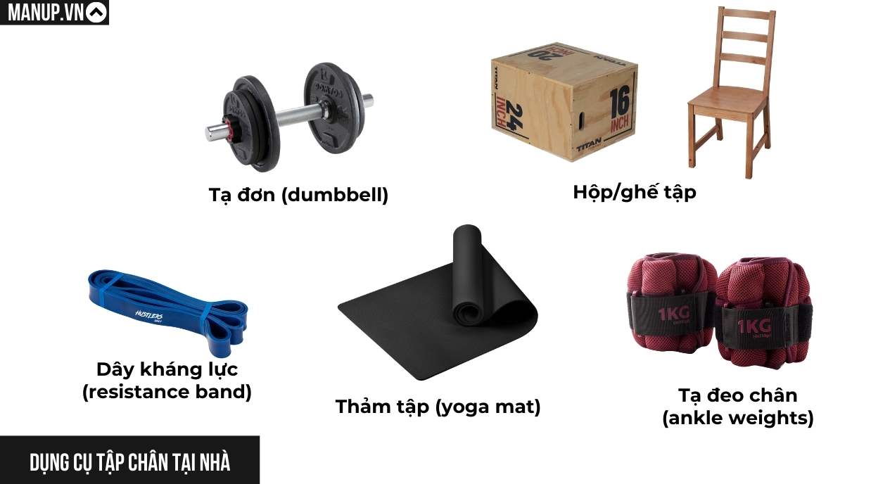 Gợi Ý Dụng Cụ Tập Chân Tại Nhà Giúp Tăng Hiệu Quả Tập Luyện