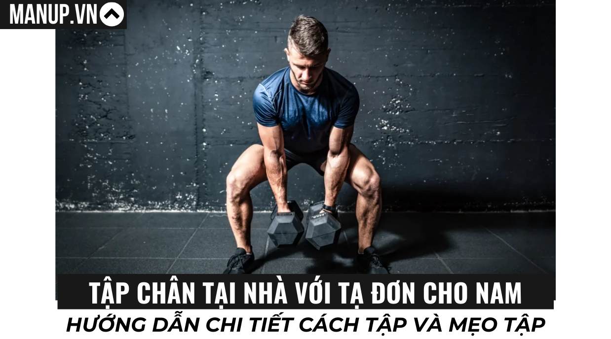 bài tập chân tại nhà với tạ đơn cho nam
