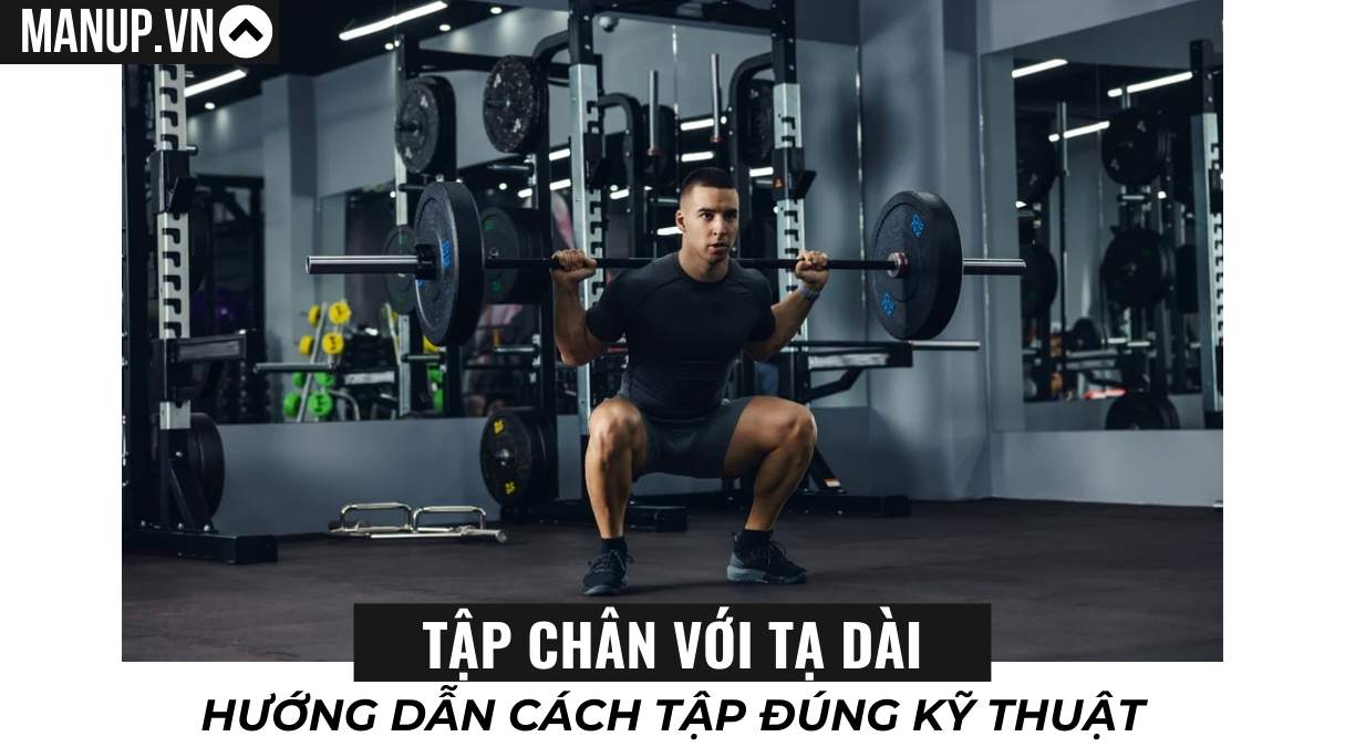bài tập chân với tạ dài