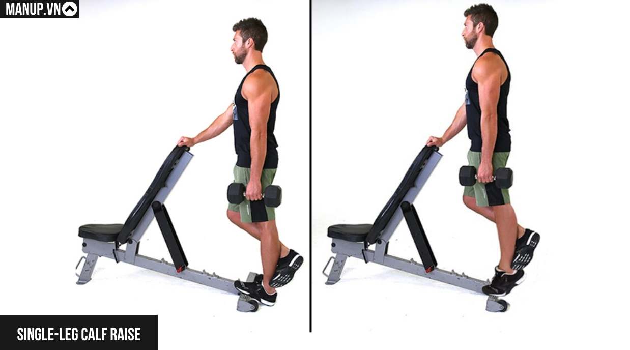 Single-Leg Calf Raise (Nhón Gót Một Chân)