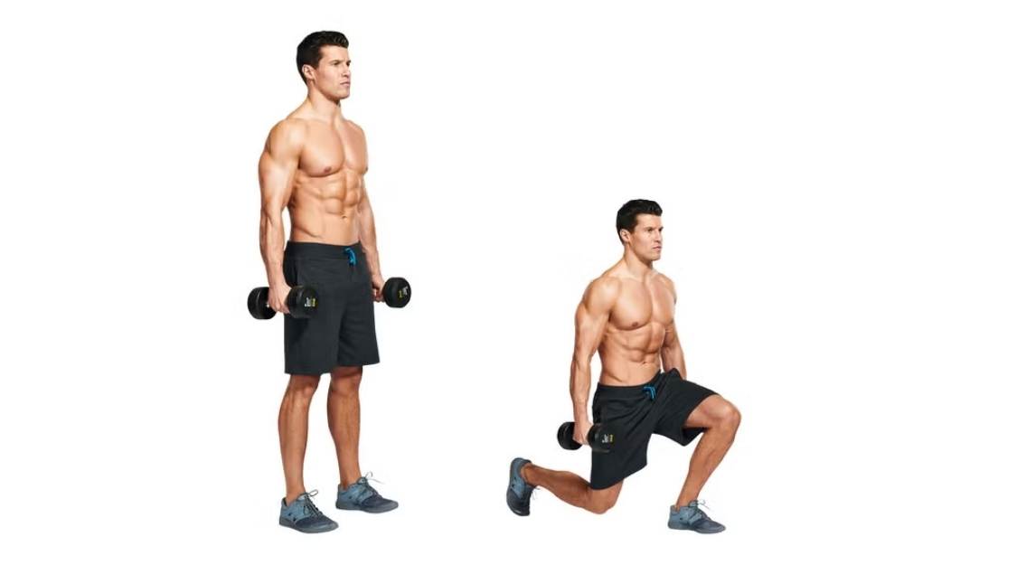 Cách tập Dumbbell Lunge đúng kỹ thuật kèm video