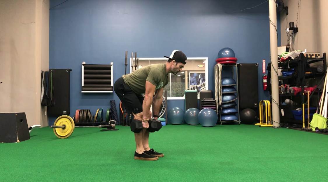 Dumbbell Romanian Deadlift with Pause