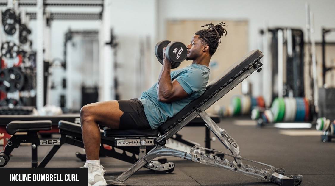 Incline Dumbbell Curl