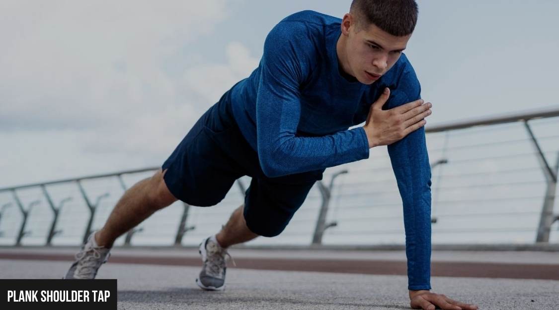 Plank shoulder tap