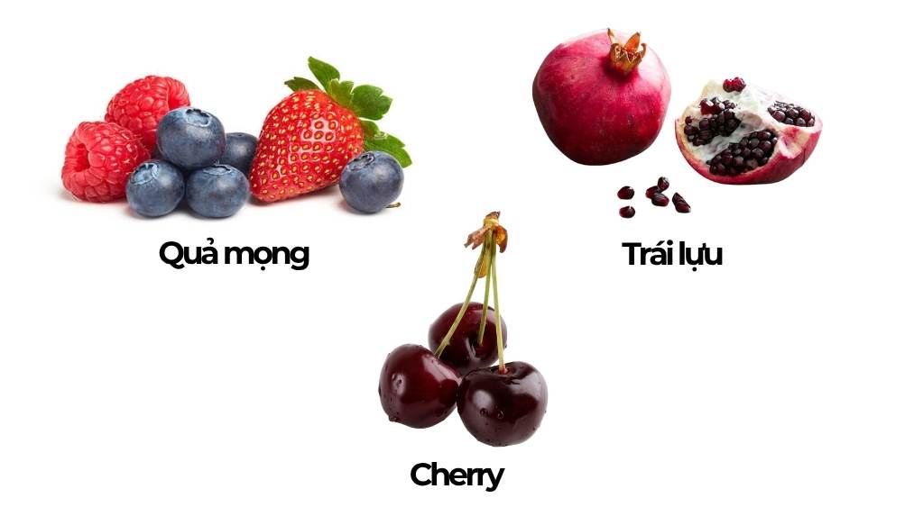 Quả mọng, lựu, cherry