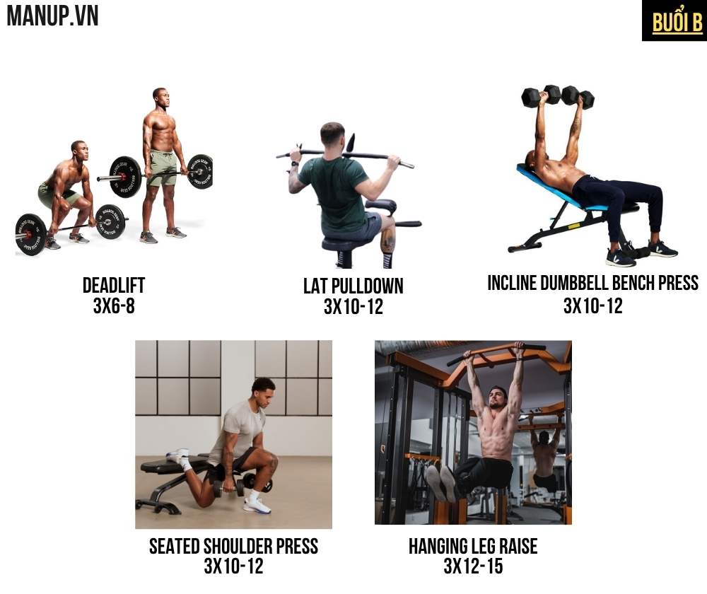 lịch tập full body 3 buổi 1 tuần