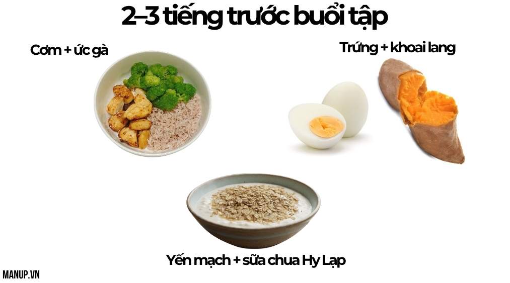 nên ăn gì trước khi tập gym