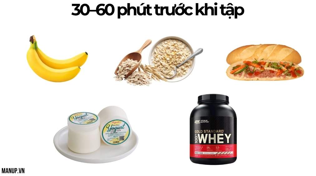 nên ăn gì trước khi tập gym