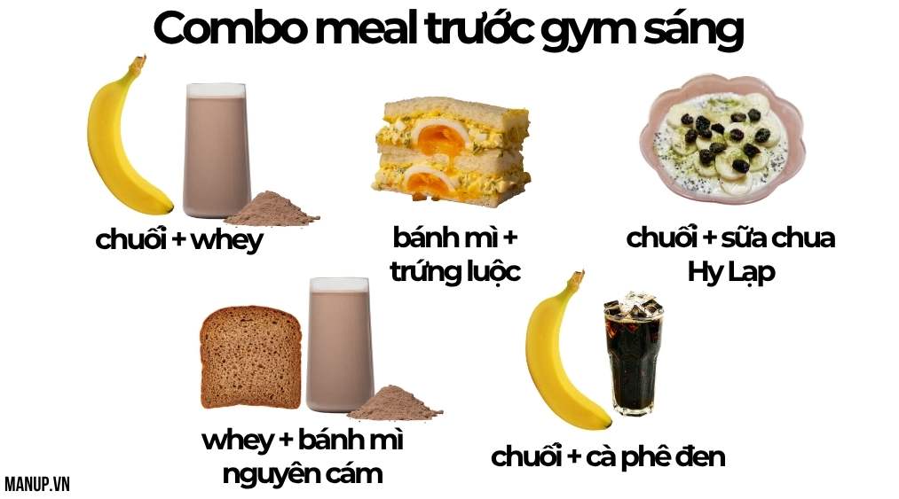 nên ăn gì trước khi tập gym