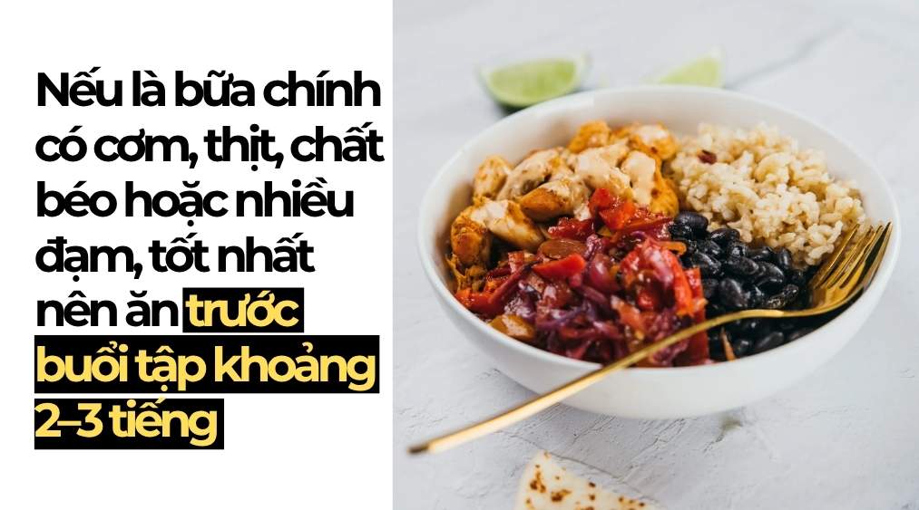 nên ăn trước khi tập gym bao nhiêu phút