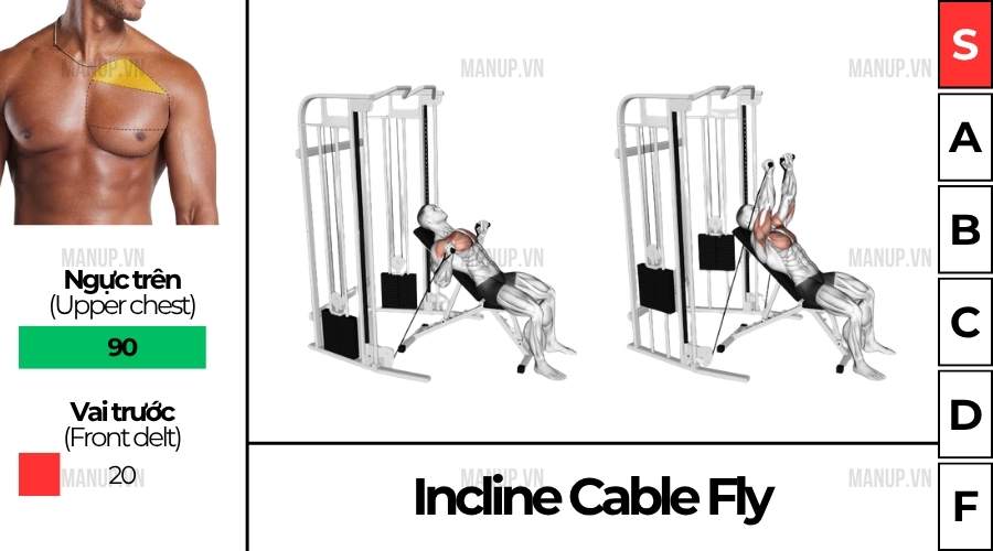 Cách Tập Incline Cable Fly