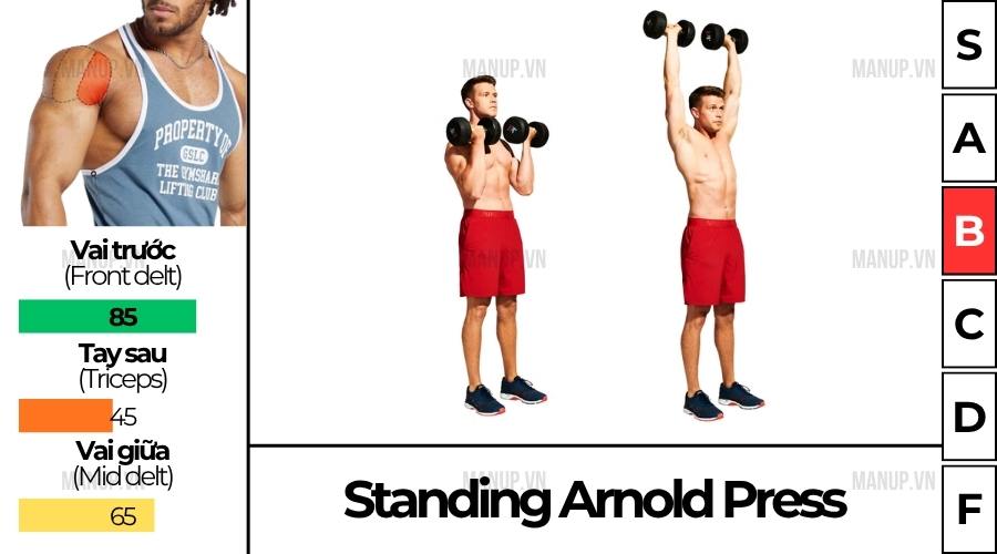 Cách tập Standing Arnold Press